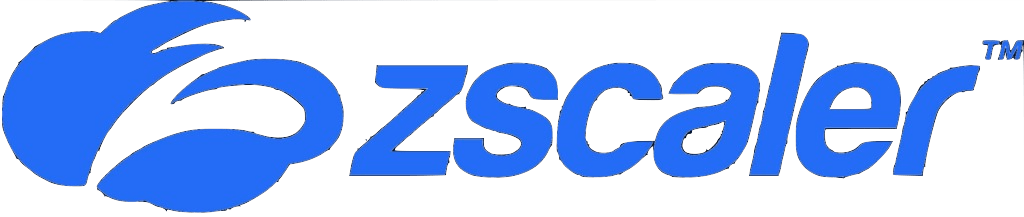 Zscaler logo featuring a stylized blue cloud icon to the left of the company name in blue lowercase letters.